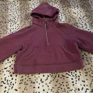 Purple Bomber Jacket with Zip-Up Closure